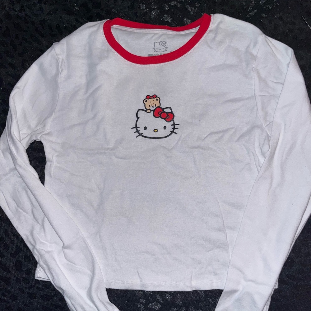 Hello Kitty White Long Sleeve Shirt